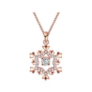 NWT Swarovski 14k Gold-Plated Snowflake Necklace